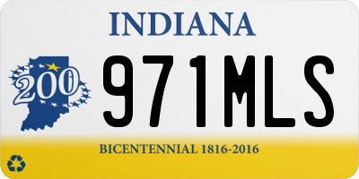 IN license plate 971MLS