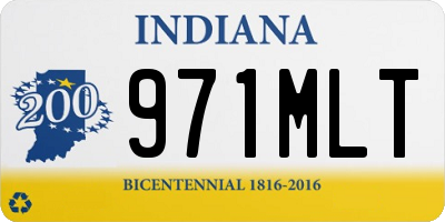 IN license plate 971MLT