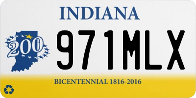 IN license plate 971MLX