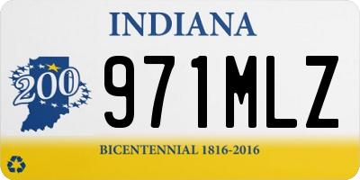 IN license plate 971MLZ
