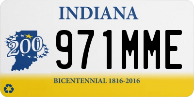 IN license plate 971MME
