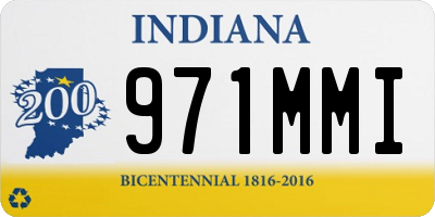 IN license plate 971MMI