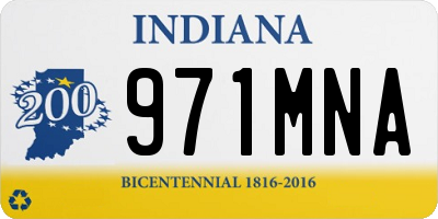 IN license plate 971MNA