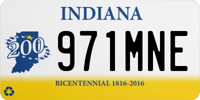 IN license plate 971MNE