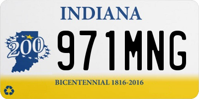 IN license plate 971MNG