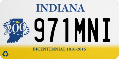 IN license plate 971MNI