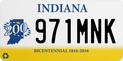IN license plate 971MNK