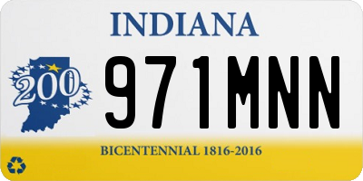 IN license plate 971MNN