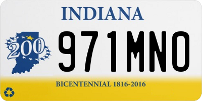 IN license plate 971MNO