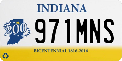 IN license plate 971MNS