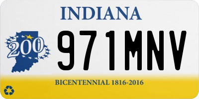 IN license plate 971MNV
