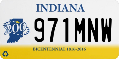IN license plate 971MNW