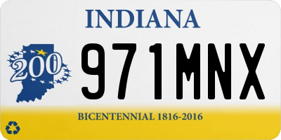 IN license plate 971MNX