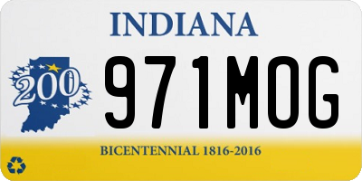IN license plate 971MOG