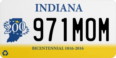 IN license plate 971MOM