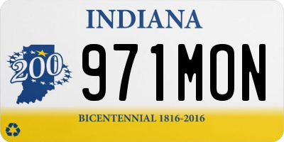 IN license plate 971MON