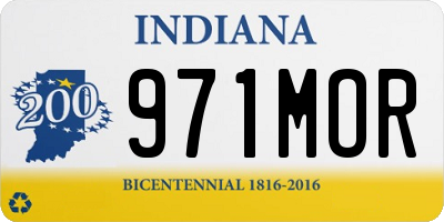 IN license plate 971MOR