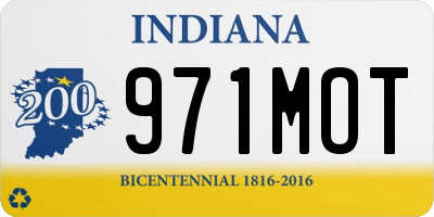 IN license plate 971MOT
