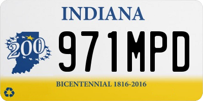 IN license plate 971MPD