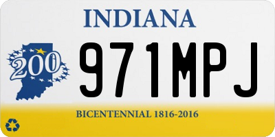 IN license plate 971MPJ
