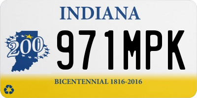 IN license plate 971MPK