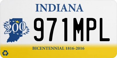 IN license plate 971MPL