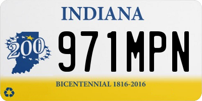 IN license plate 971MPN