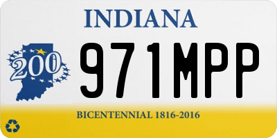 IN license plate 971MPP