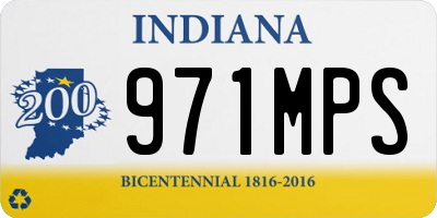 IN license plate 971MPS