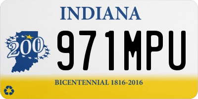 IN license plate 971MPU
