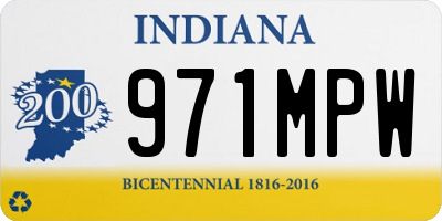 IN license plate 971MPW