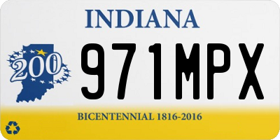 IN license plate 971MPX