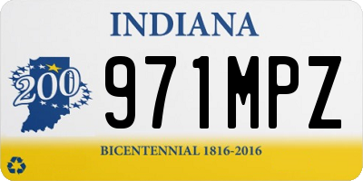 IN license plate 971MPZ