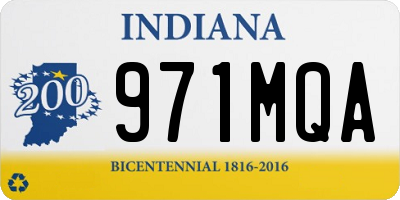 IN license plate 971MQA