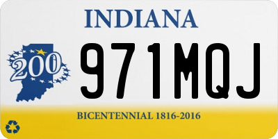 IN license plate 971MQJ