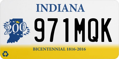 IN license plate 971MQK
