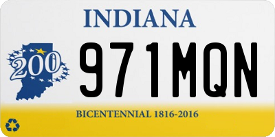 IN license plate 971MQN