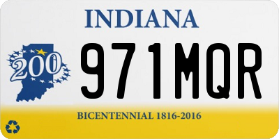 IN license plate 971MQR