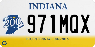 IN license plate 971MQX