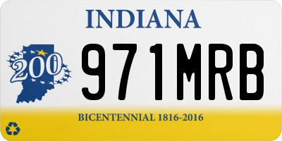 IN license plate 971MRB