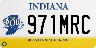 IN license plate 971MRC