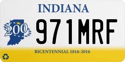 IN license plate 971MRF