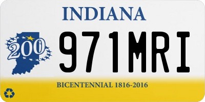 IN license plate 971MRI