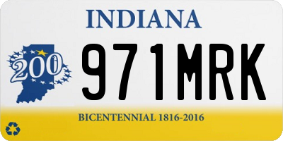 IN license plate 971MRK