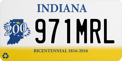 IN license plate 971MRL