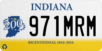 IN license plate 971MRM