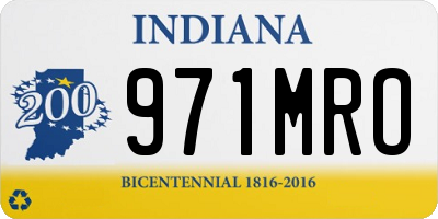 IN license plate 971MRO