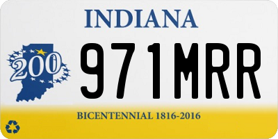 IN license plate 971MRR