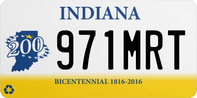 IN license plate 971MRT