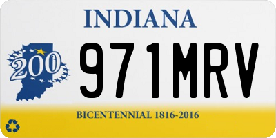 IN license plate 971MRV